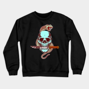 The Snake Behind the Skull Crewneck Sweatshirt